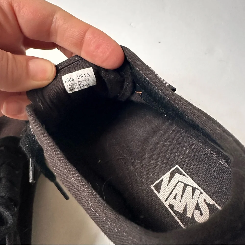 Vans Lace up Blackout Shoe